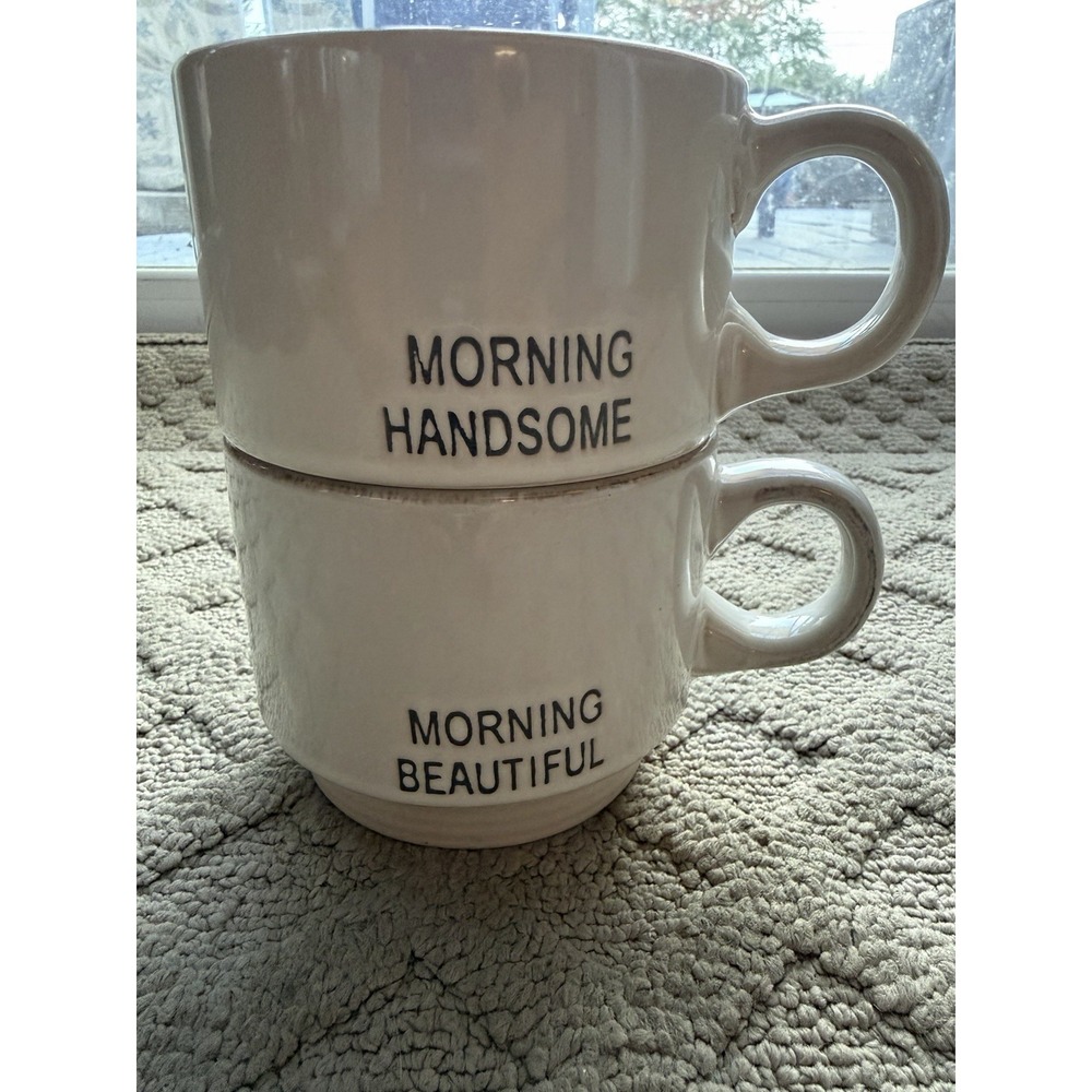 Crofton  "Morning Beautiful" & "Morning Handsome" Coffee Mugs